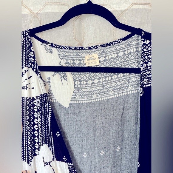 Y2K Vintage 90s, O'Neill Asymmetrical Black and Silver Sequin Sundress - Picture 6 of 15